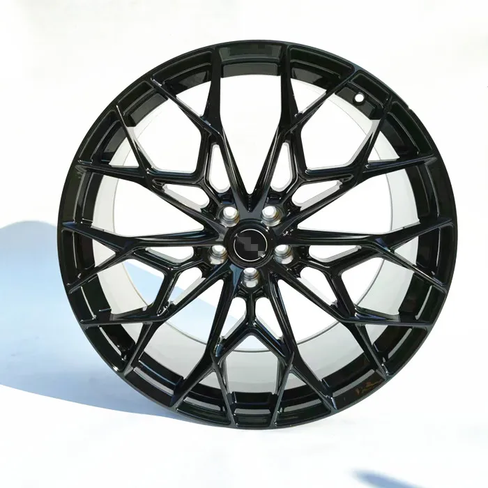 BMW کے لیے فیکٹری جعلی 22 انچ 5x112 چمکدار سیاہ پہیے